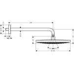 Потолочная душевая лейка Hansgrohe Raindance Select S240/S300 2JET с держателем Потолочная душевая лейка Hansgrohe Raindance Select S240/S300 2JET с держателем
